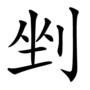 剉字字形