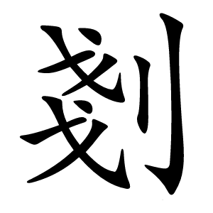 剗字字形